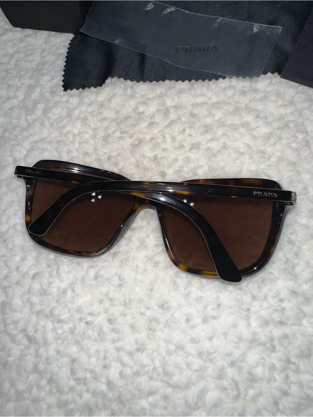 Prada Tortoiseshell Sunglasses with Brown Lenses - Picture 4 of 8